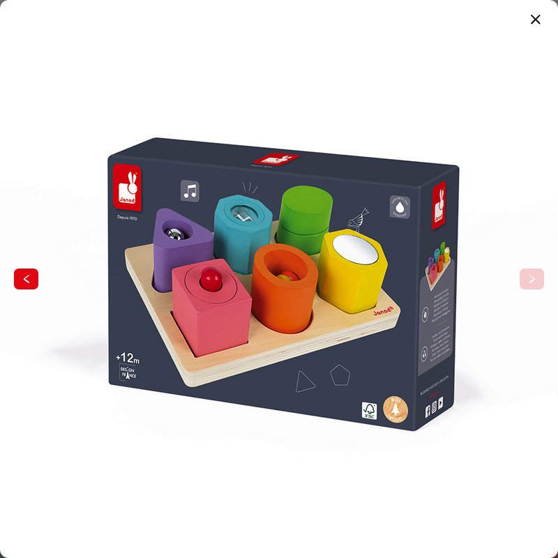 JANOD PUZZLE 6 CUBI SENSORIALI IN LEGNO J05332