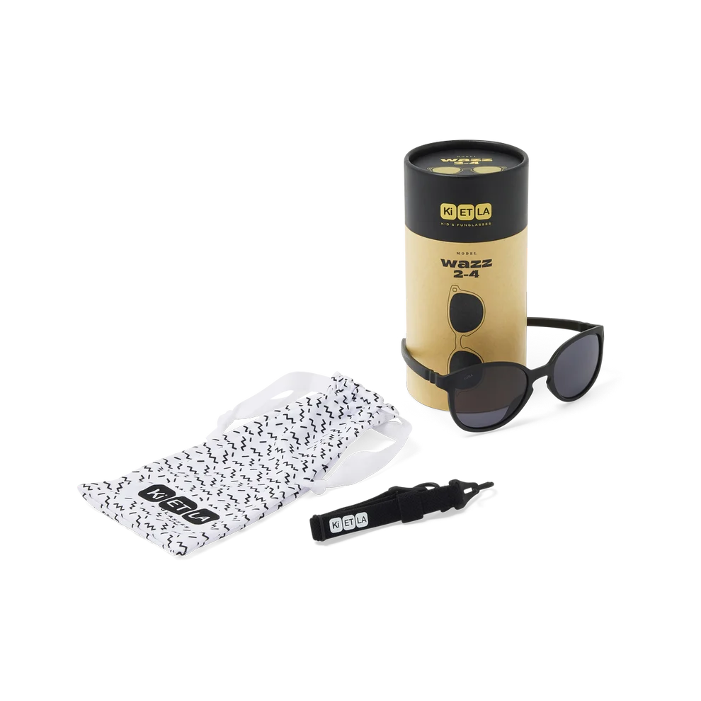 KI ET LA OCCHIALI DA SOLE WAZZ 4 WAYFARER STYLE 4-7 ANNI WA4SUNBLACK
