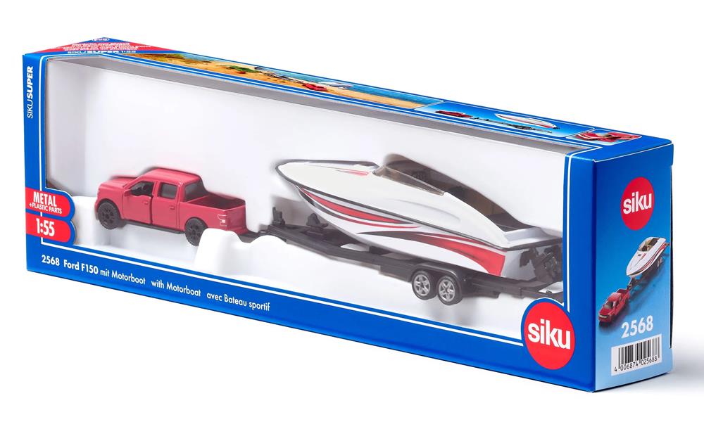 SIKU FORD F150 CON RIMORCHIO E MOTOSCAFO 2568