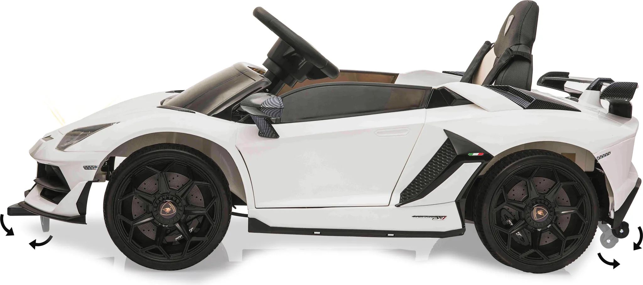 JAMARA RIDE-ON LAMBORGHINI AVENTADOR SVJ BIANCO 12V 2,4GHZ 460687 JAMARA RIDE-ON LAMBORGHINI AVENTADOR SVJ BIANCO 12V 2,4GHZ 460687