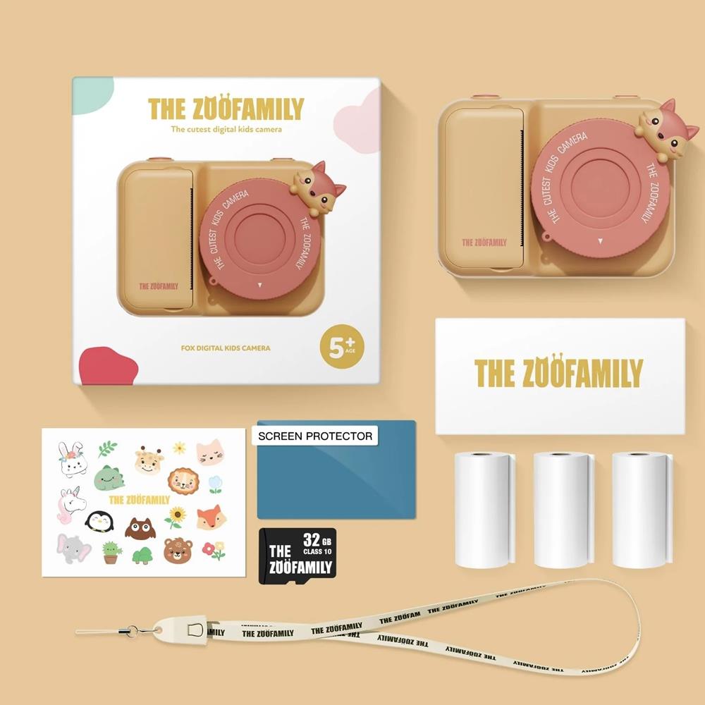 THE ZOOFAMILY ZOO PRINT FOX - FOTOCAMERA PER BAMBINI THE ZOOFAMILY ZOO PRINT FOX - FOTOCAMERA PER BAMBINI