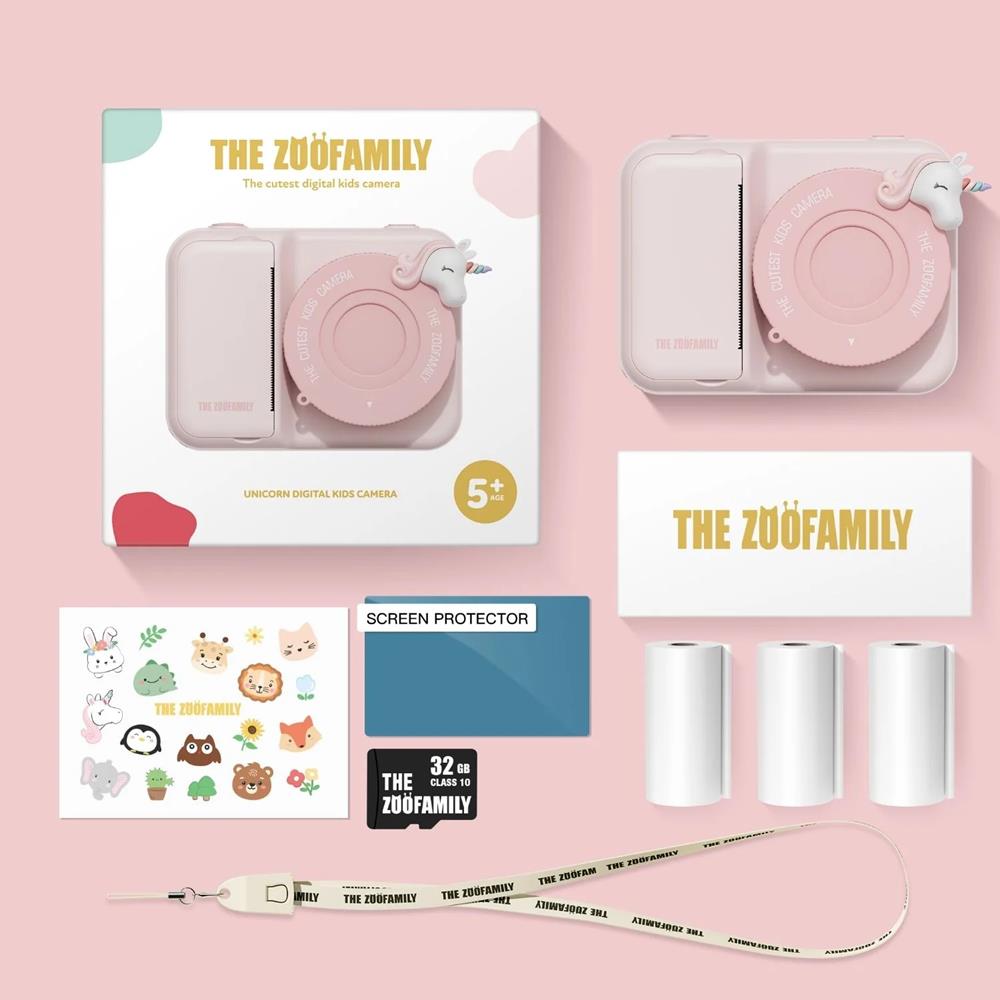 THE ZOOFAMILY ZOO PRINT UNICORN - FOTOCAMERA PER BAMBINI THE ZOOFAMILY ZOO PRINT UNICORN - FOTOCAMERA PER BAMBINI