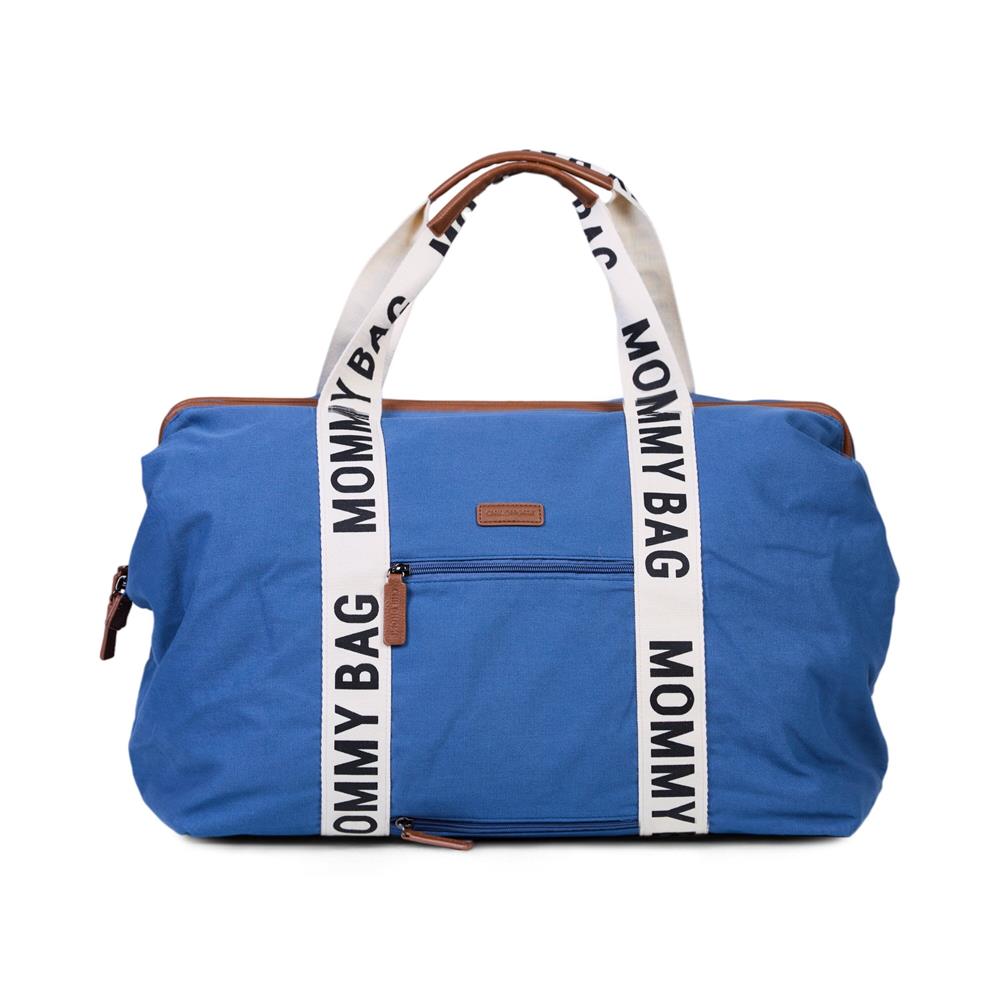 CHILDHOME MOMMY BAG BORSA PER IL CAMBIO - SIGNATURE - TELA INDIGO