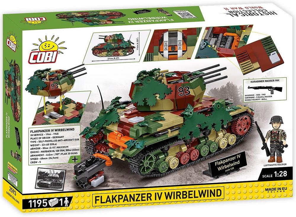 COBI HISTORICAL COLLECTION WWII FLAKPANZER IV WIRBELWIND - EXECUTIVE EDITION 2593