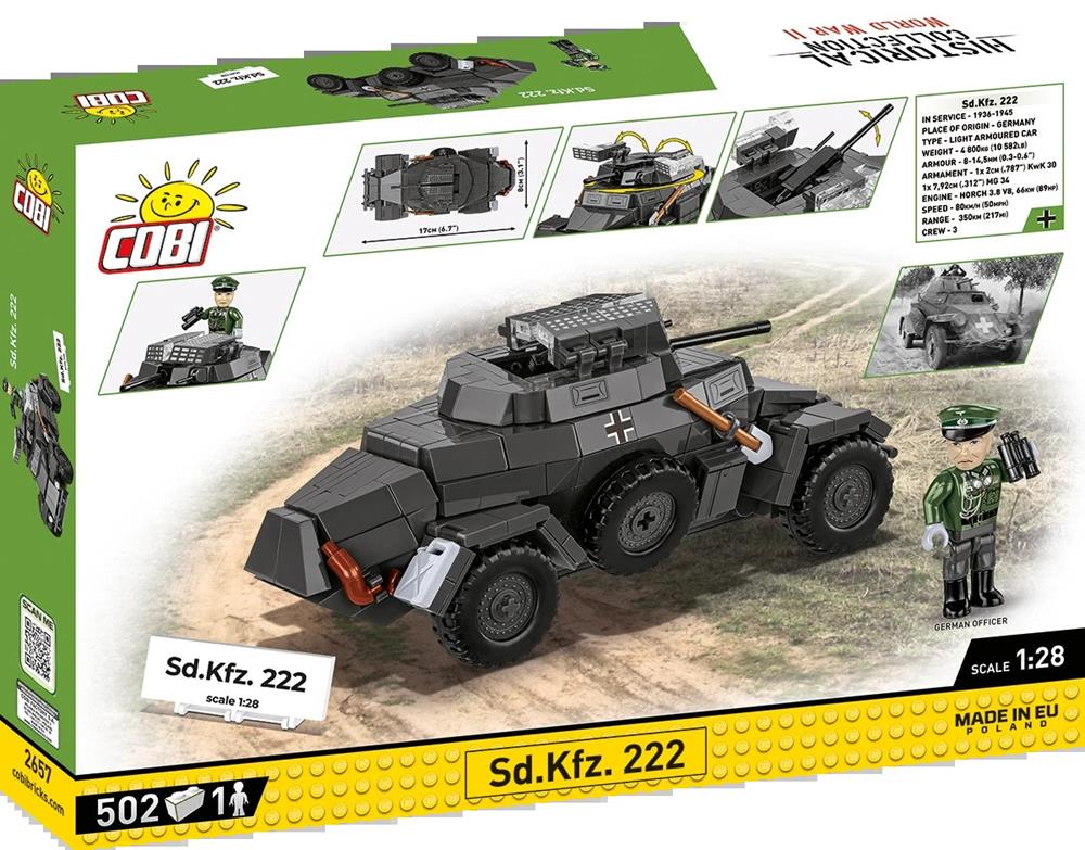 COBI HISTORICAL COLLECTION WWII SD.KFZ. 222 2657