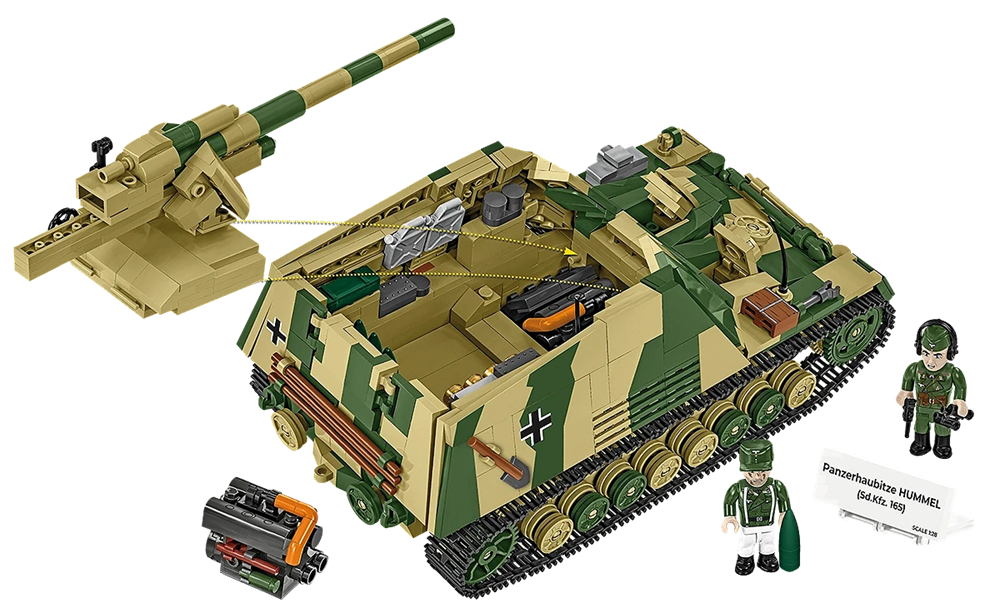 COBI HISTORICAL COLLECTION WWII PANZERHAUBITZE HUMMEL (SD.KFZ.165) 2663