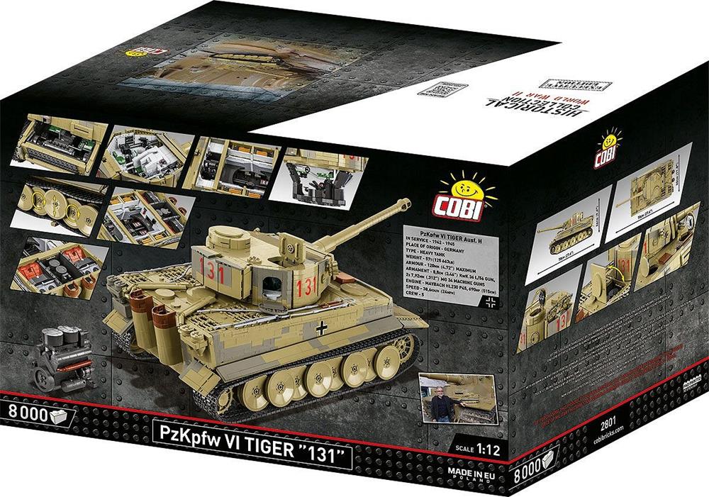 COBI HISTORICAL COLLECTION WWII CARRO BLINDADTO VI TIGER ''131'' - EXECUTIVE EDITION 2801