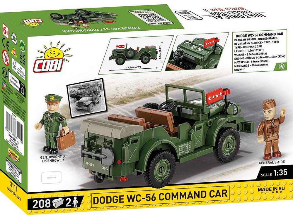 COBI HISTORICAL COLLECTION WWII DODGE WC-56 COMMAND CAR 3111