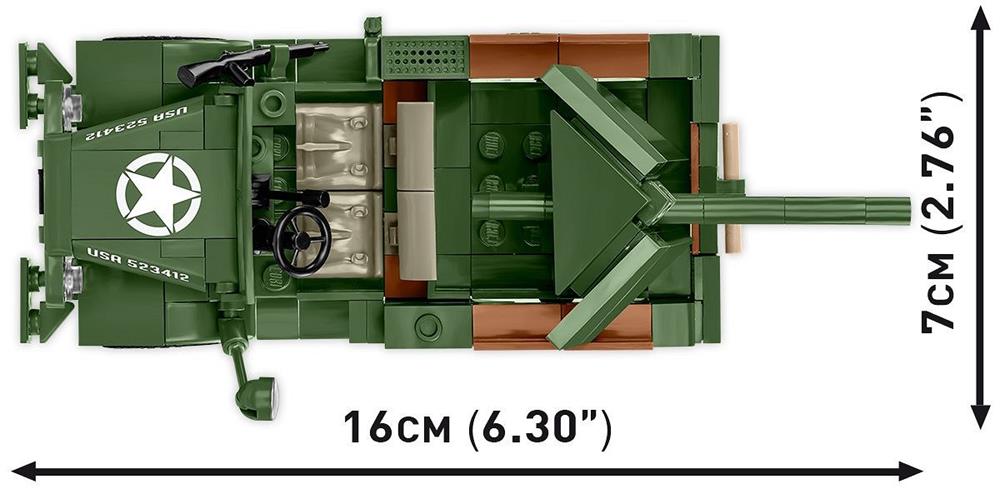 COBI HISTORICAL COLLECTION WWII 37 MM GMC M6 FARGO 3116