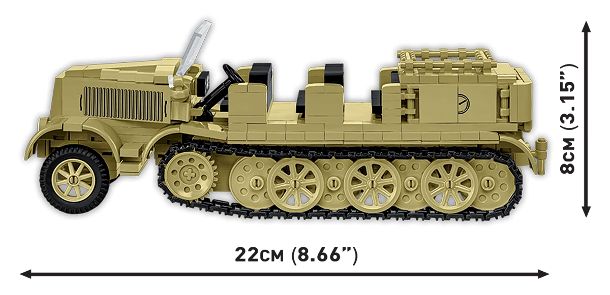 COBI HISTORICAL COLLECTION WWII SD.KFZ.8 TOWING 8.8 CM FLAK 36 3143 COBI HISTORICAL COLLECTION WWII SD.KFZ.8 TOWING 8.8 CM FLAK 36 3143