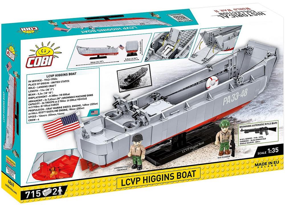 COBI HISTORICAL COLLECTION WWII LCVP HIGGINS BOAT 4849