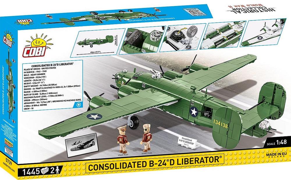 COBI HISTORICAL COLLECTION WWII CONSOLIDATED B-24 LIBERATOR 5739