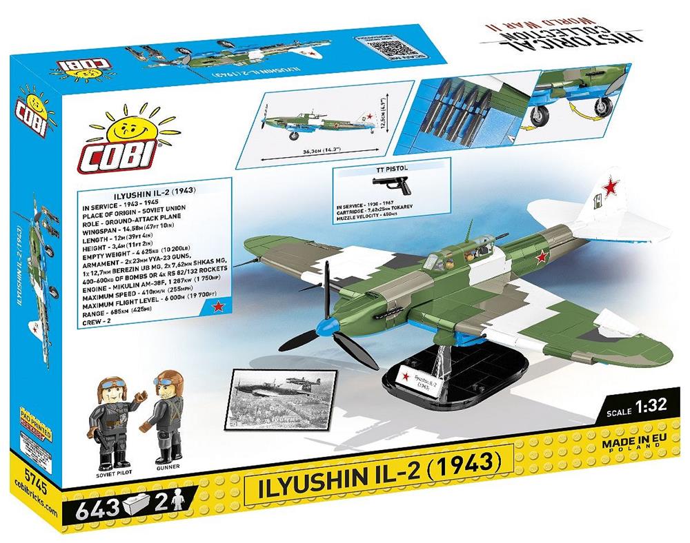 COBI HISTORICAL COLLECTION II ILYUSHIN IL-2 1943 5745