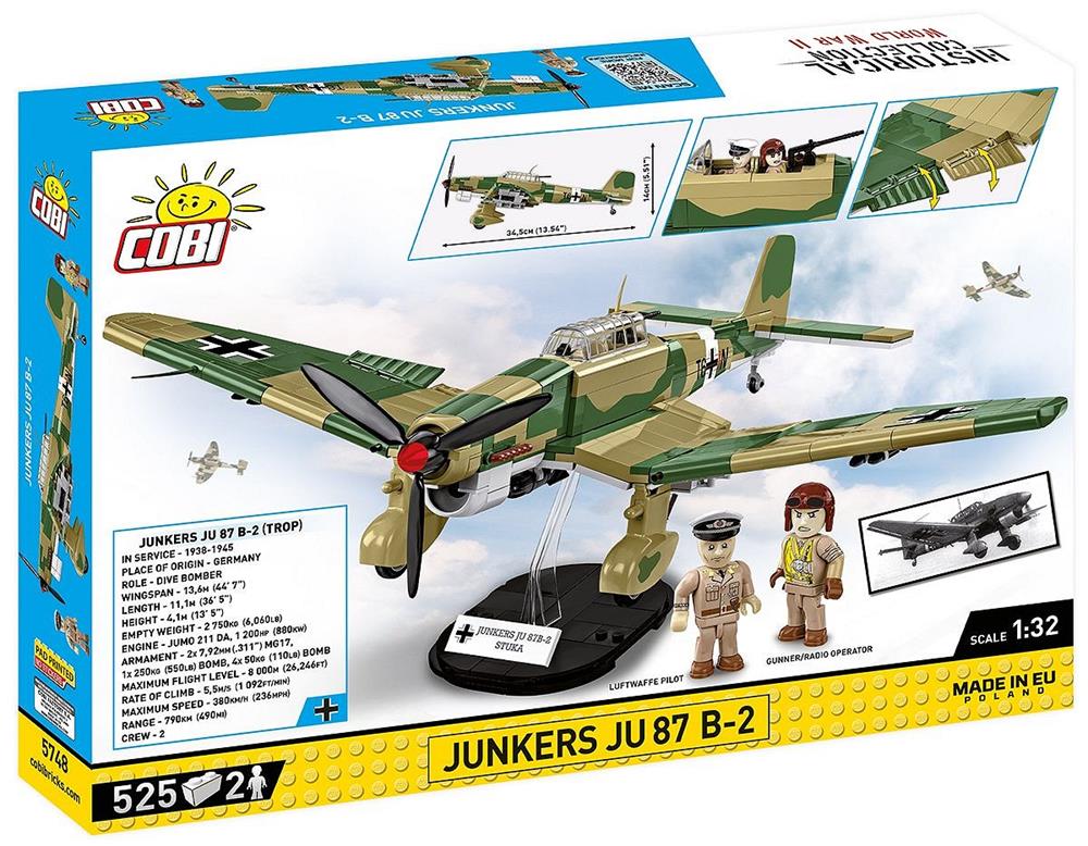 COBI HISTORICAL COLLECTION WWII JUNKERS JU 87 B-2 5748