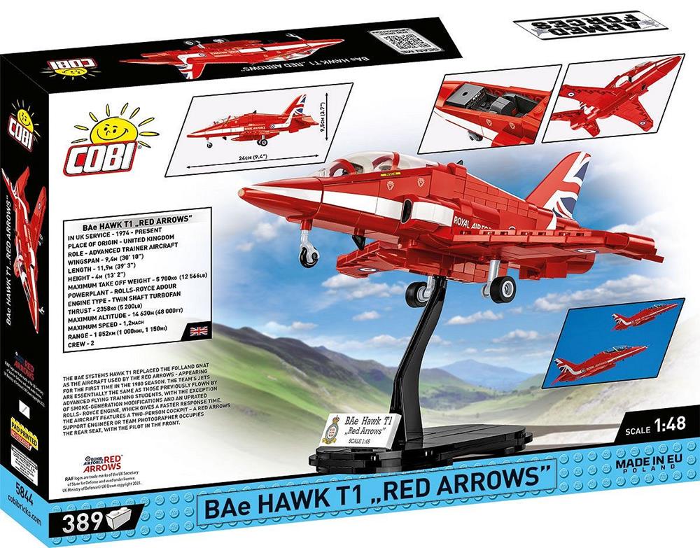 COBI ARMED FORCES BAE HAWK T1 RED ARROWS 5844