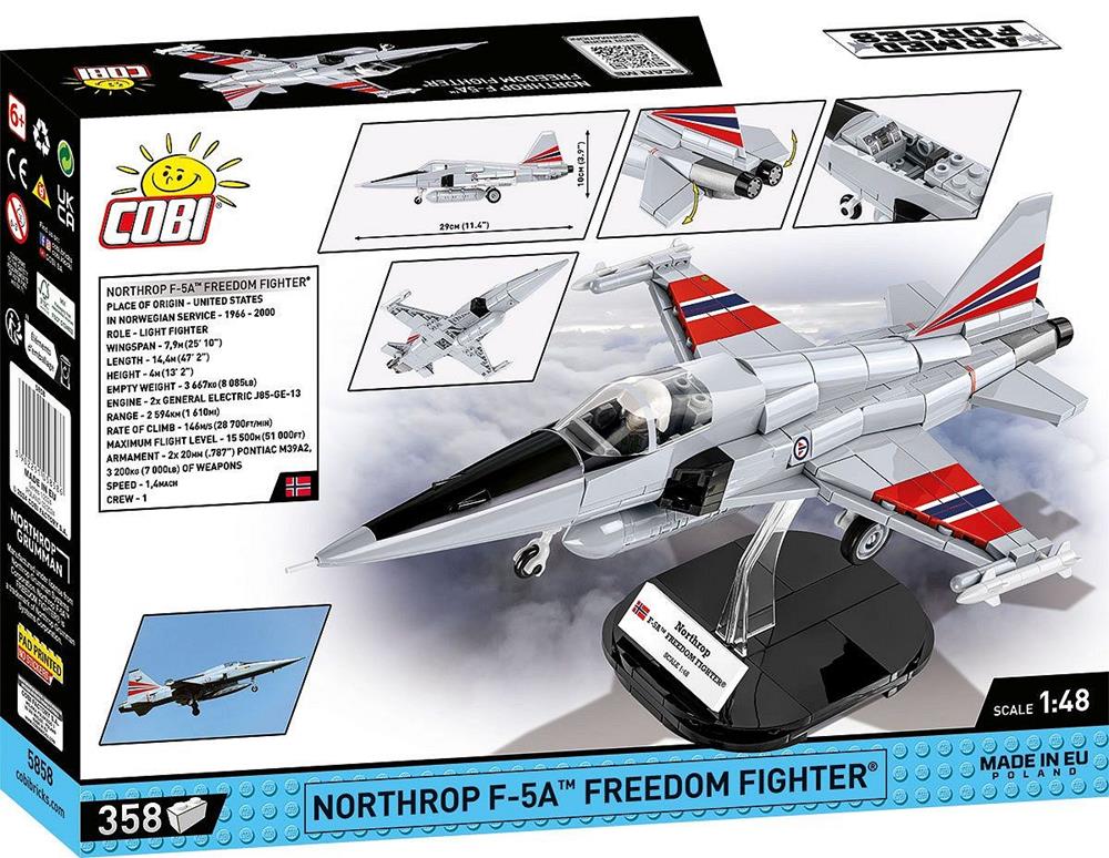 COBI ARMED FORCES NORTHROP F-5A FREEDOM FIGHTER 5858