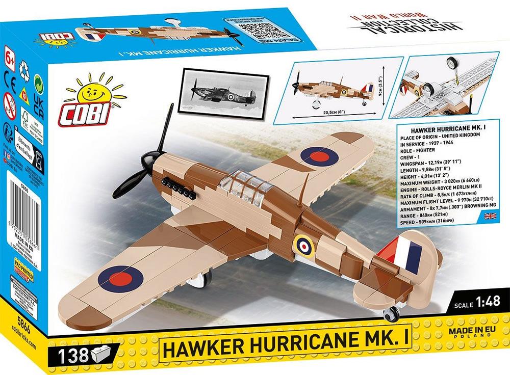 COBI HISTORICAL COLLECTION WWII HAWKER HURRICANE MK.1 5866