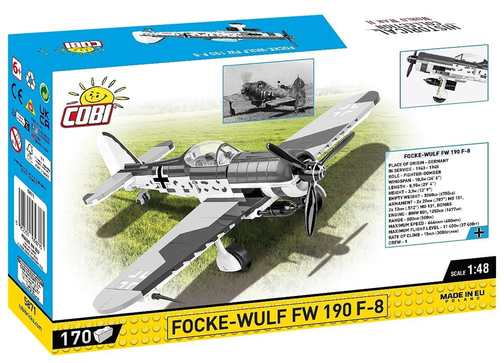 COBI HISTORICAL COLLECTION WWII FOCKE-WULF FW 190 F-8 5871