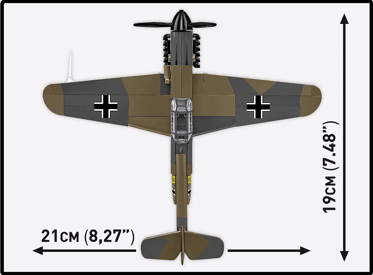 COBI HISTORICAL COLLECTION WWII MESSERSCHMITT BF-109F 5873 COBI HISTORICAL COLLECTION WWII MESSERSCHMITT BF-109F 5873