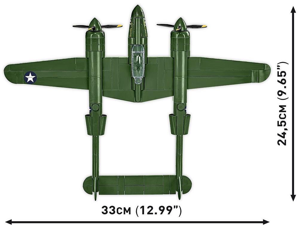 COBI HISTORICAL COLLECTION WWII LOCKHEED P-38 LIGHTNING 5882