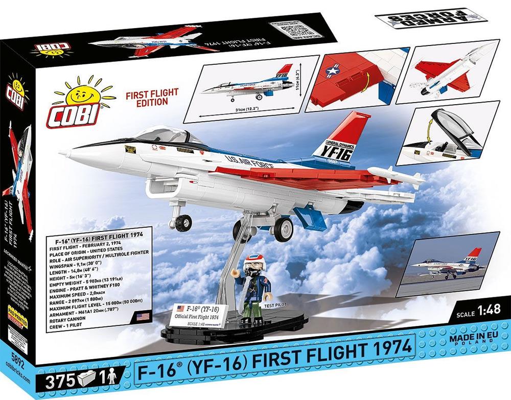 COBI ARMED FORCES F-16 (YF-16) FIRST FLIGHT 1974 5892