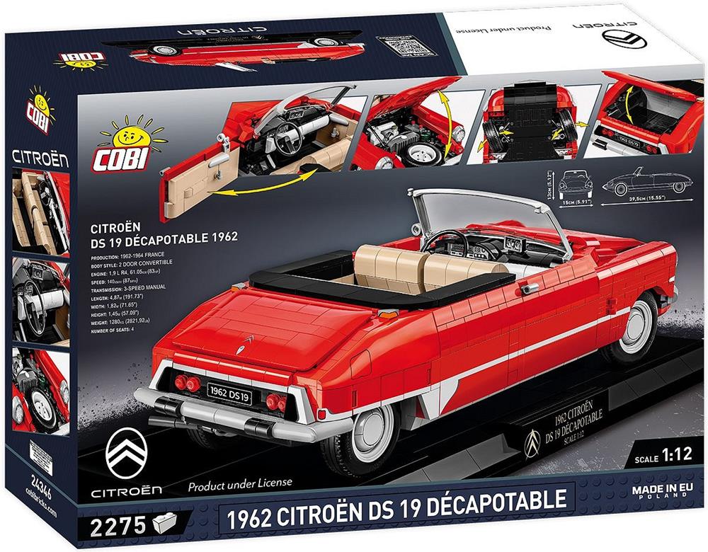 COBI CARS CITROEN DS 19 DÉCAPOTABLE 1962 - EXECUTIVE EDITION 24346