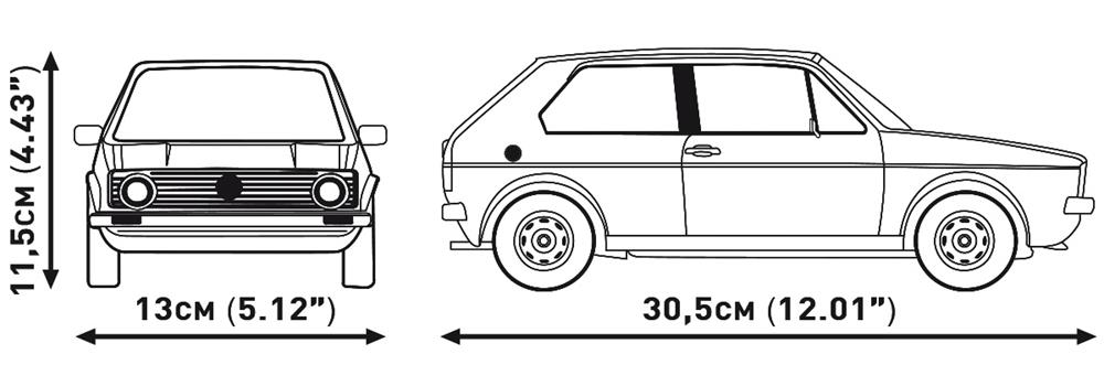 COBI CARS VOLKSWAGEN GOLF GTI (1976-1983) - EXECUTIVE EDITION 24358