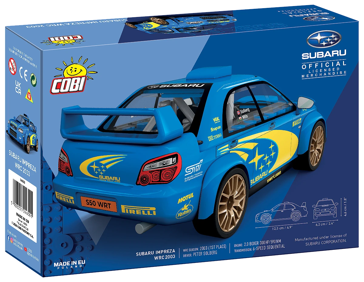 COBI CARS SUBARU IMPREZA WRC 2003 24650 COBI CARS SUBARU IMPREZA WRC 2003 24650