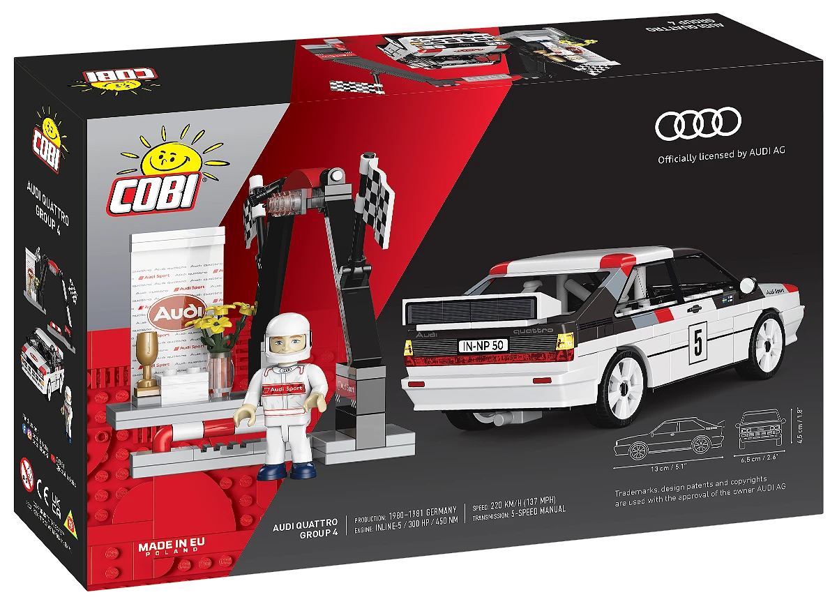 COBI CARS AUDI QUATTRO GROUP 4 (1981) 24666 COBI CARS AUDI QUATTRO GROUP 4 (1981) 24666