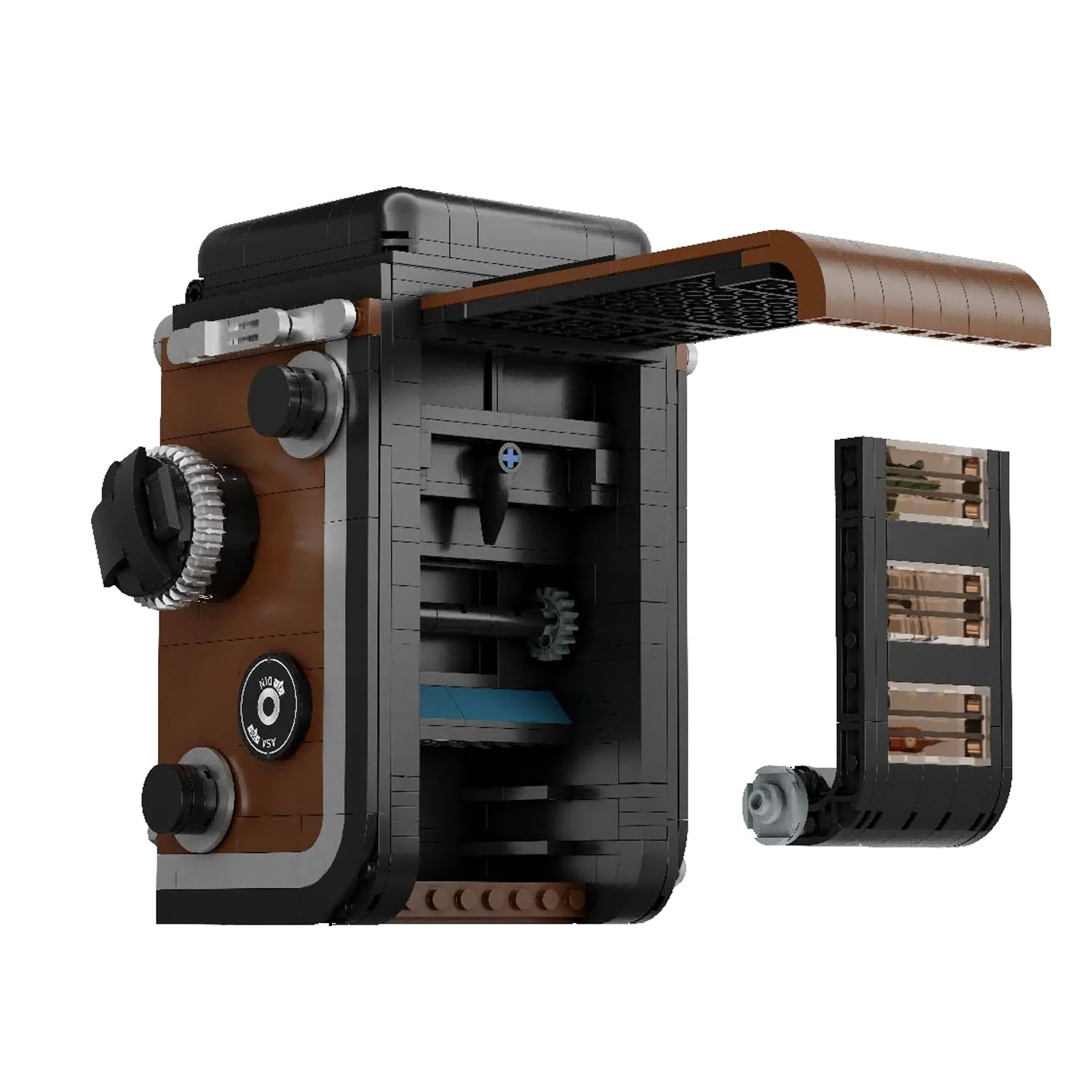 PANTASY SET DI MATTONCINI RETRÒ - FOTOCAMERA REFLEX A DOPPIO OBIETTIVO PAN85050