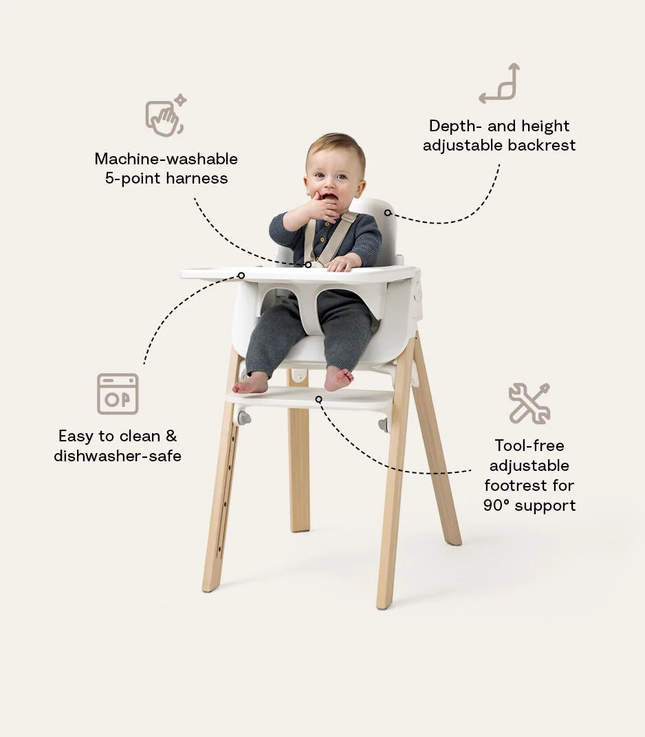 STOKKE SEGGIOLONE STOKKE® STEPS™ BLACK / WARM BROWN 692400 STOKKE SEGGIOLONE STOKKE® STEPS™ BLACK / WARM BROWN 692400