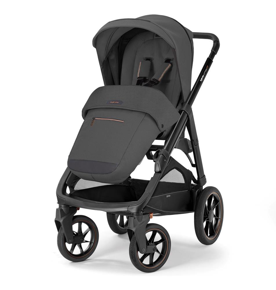 INGLESINA TRIO SYSTEM QUATTRO APTICA XT MAGNET GREY CON TELAIO NERO E SEGG. DARWIN INFANT RECLINE KA72R0MGG