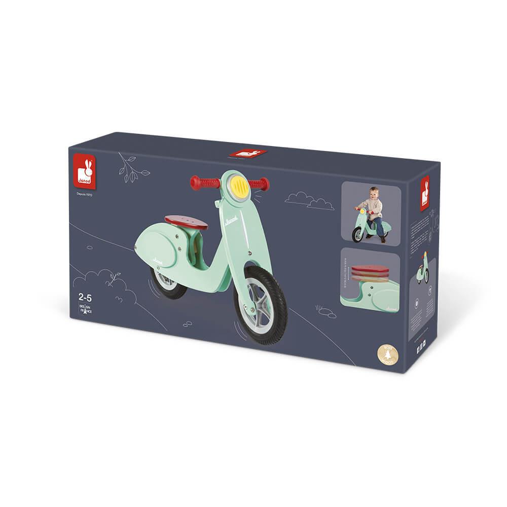 JANOD BICICLETTA SCOOTER COLOR MENTA IN LEGNO J03243