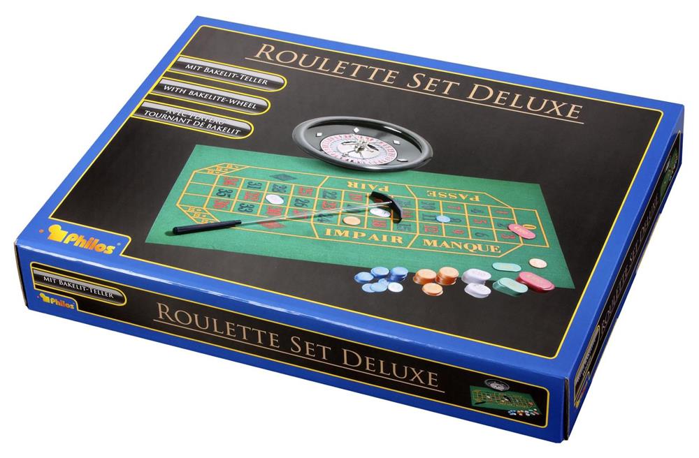 PHILOS SET DI ROULETTE, DELUXE, CON PIASTRA IN PLASTICA 3700