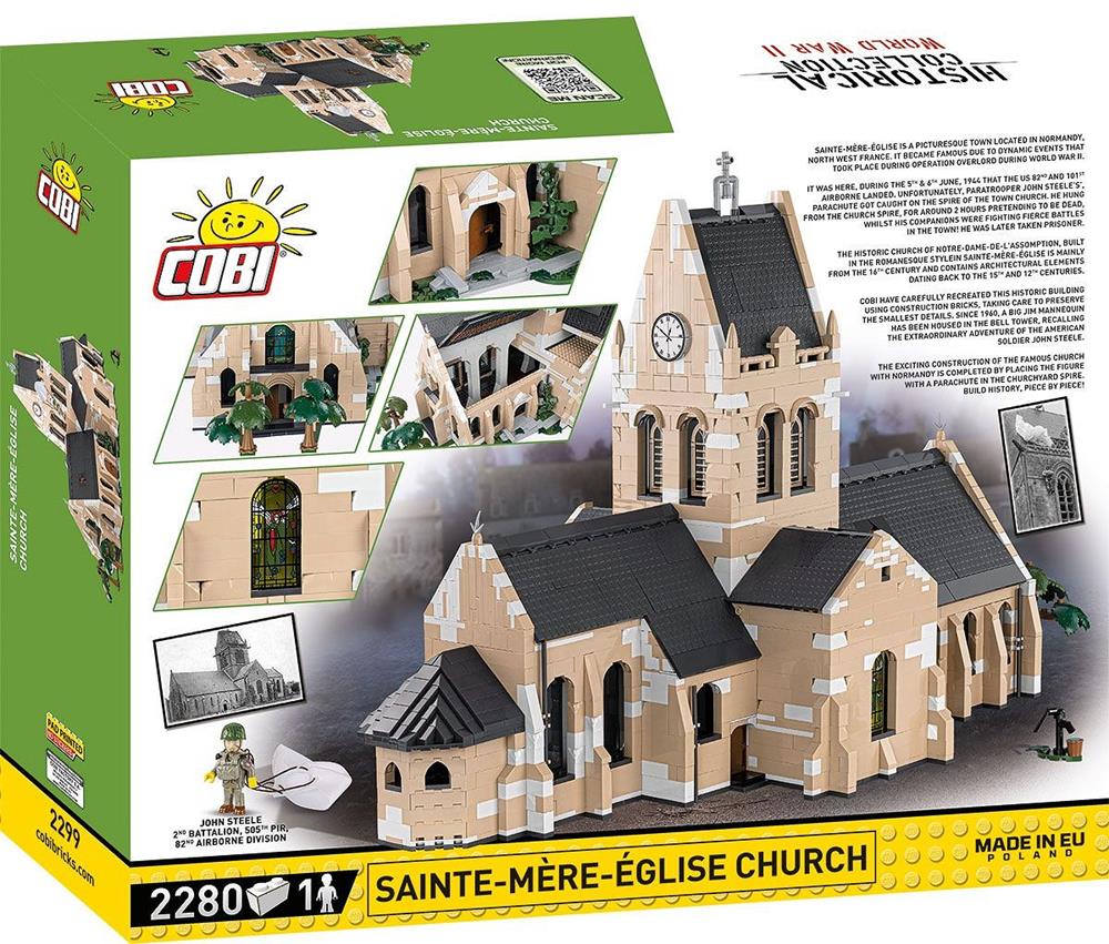 COBI HISTORICAL COLLECTION WWII SAINTE-MÈRE-ÉGLISE CHURCH 2299