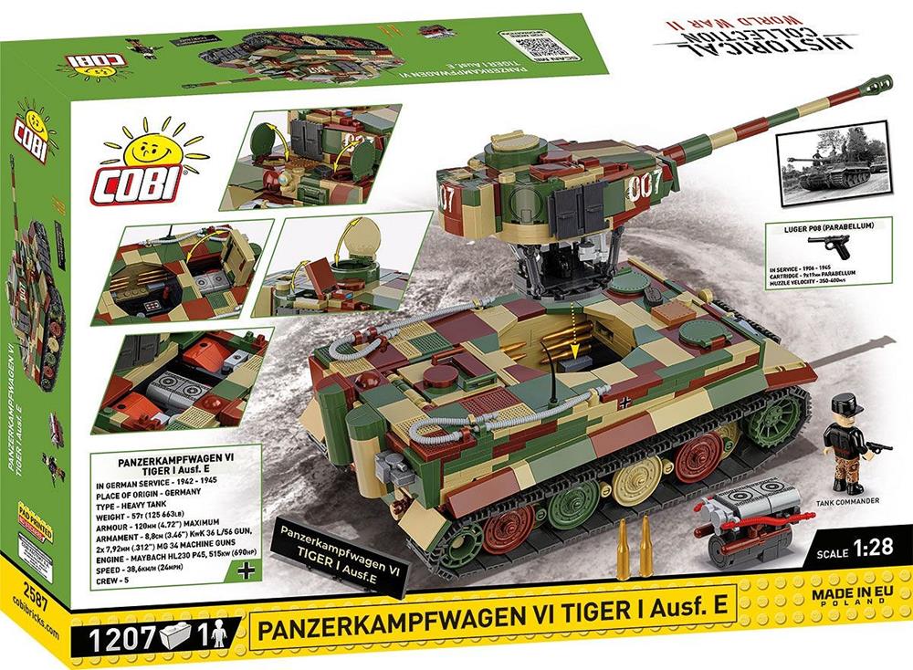 COBI HISTORICAL COLLECTION WWII PANZERKAMPFWAGEN VI TIGER I AUSF. E - EXECUTIVE EDITION 2587