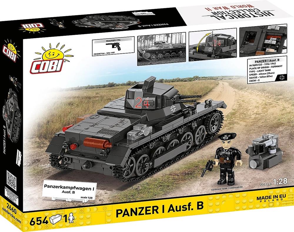 COBI HISTORICAL COLLECTION WWII PANZER I AUSF.B 2660