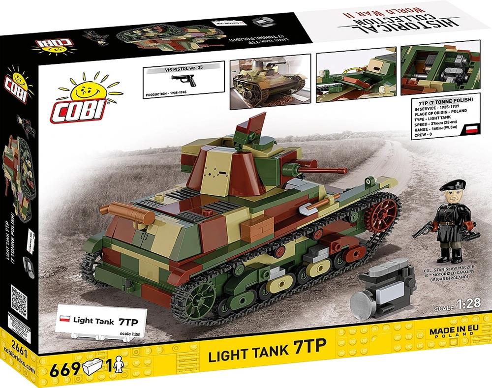 COBI HISTORICAL COLLECTION WWII LIGHT TANK 7TP 2661