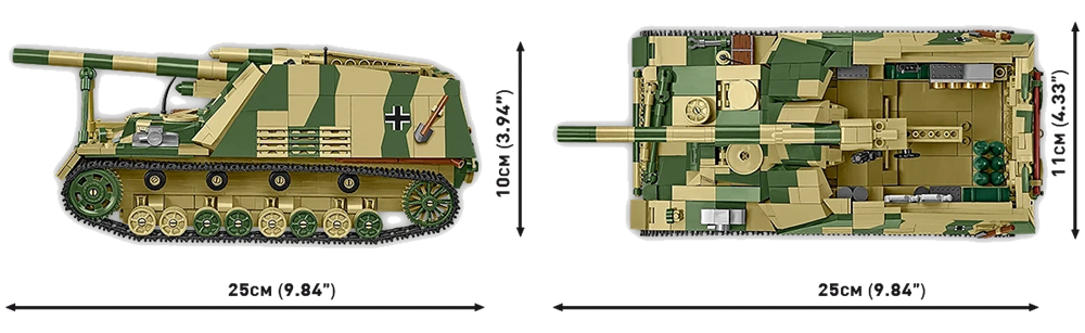 COBI HISTORICAL COLLECTION WWII PANZERHAUBITZE HUMMEL (SD.KFZ.165) 2663