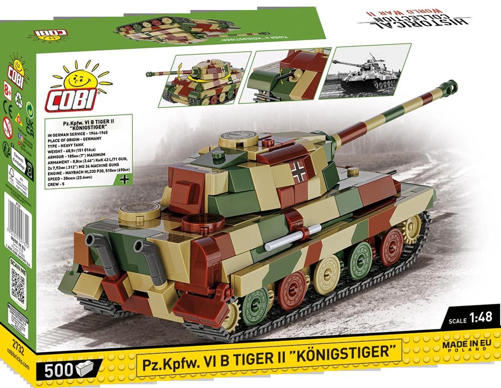 COBI HISTORICAL COLLECTION WWII PZ.KPFW. VI B TIGER II KÖNIGSTIGER 2732
