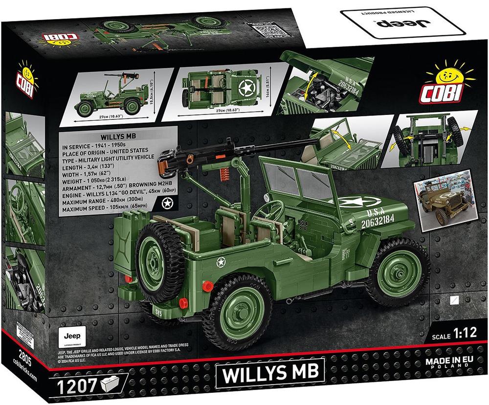 COBI HISTORICAL COLLECTION WWII WILLYS MB 2805