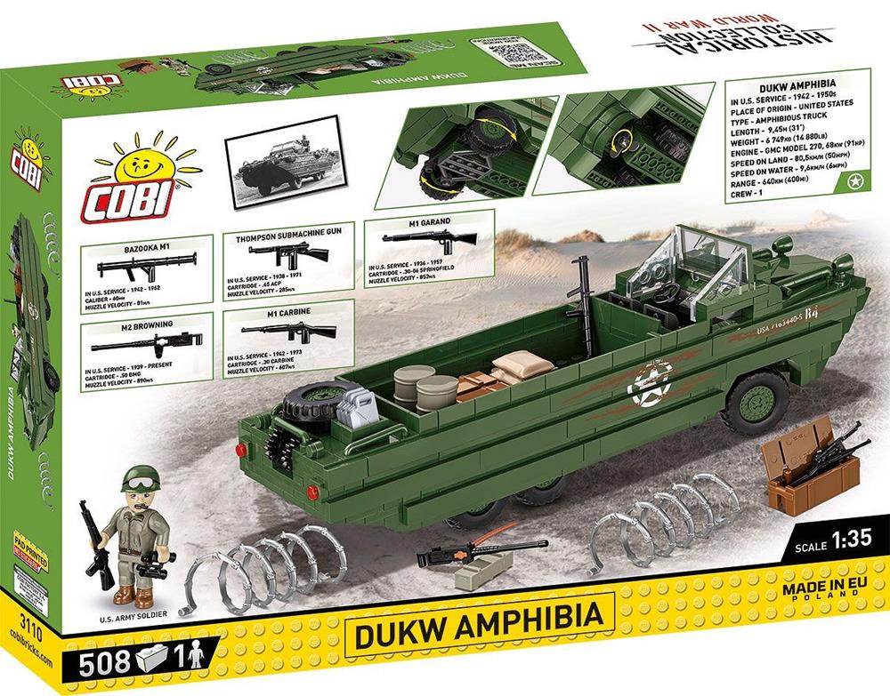 COBI HISTORICAL COLLECTION WWII DUKW AMPHIBIA 3110