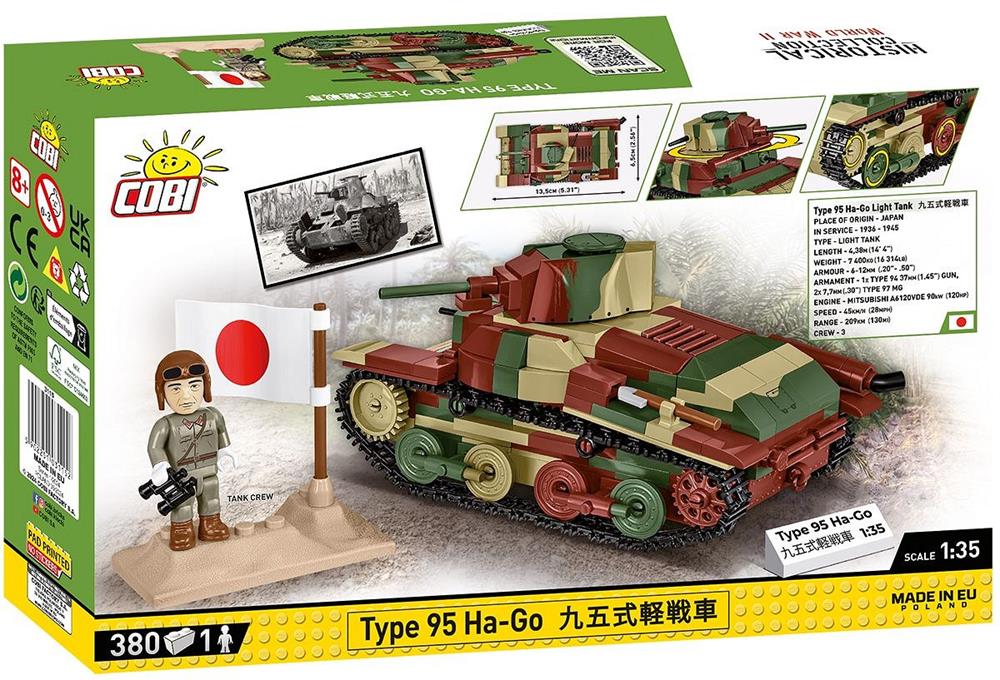 COBI HISTORICAL COLLECTION WWII TYPE 95 HA-GO 3115