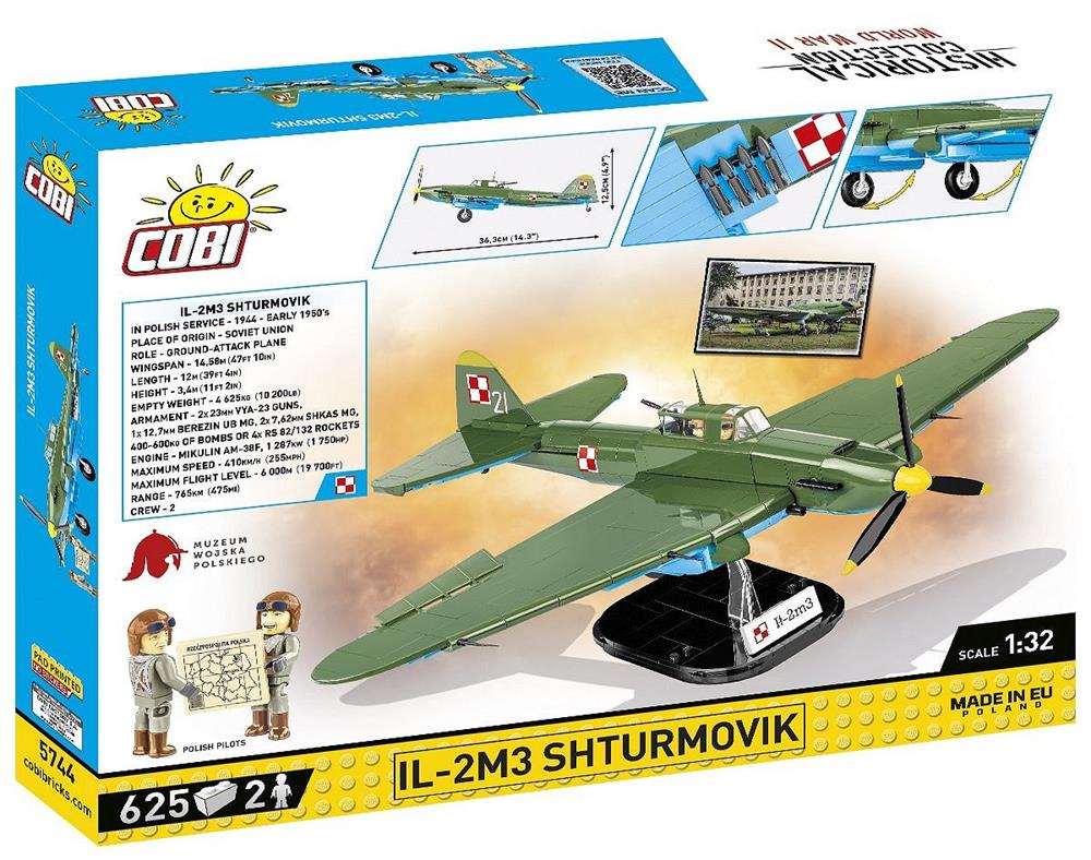 COBI HISTORICAL COLLECTION WWII IL-2M3 SHTURMOVIK 5744