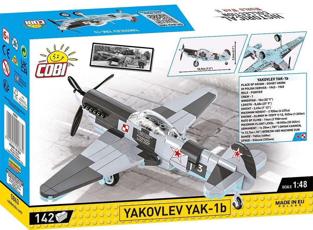 COBI HISTORICAL COLLECTION WWII YAKOVLEV YAK-1B 5863