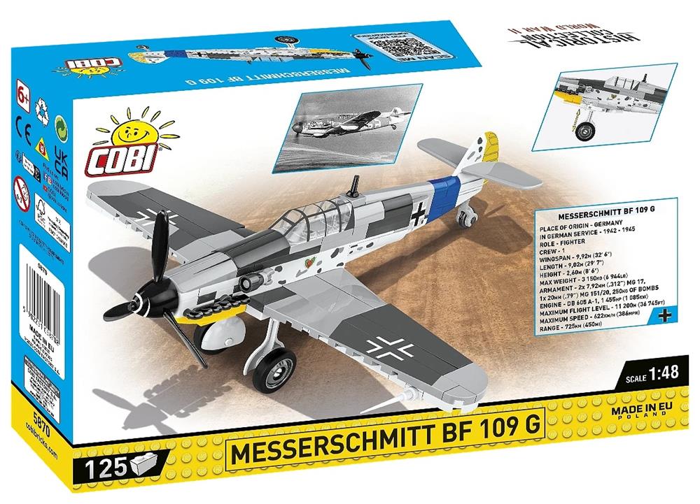 COBI HISTORICAL COLLECTION WWII MESSERSCHMITT BF 109 G 5870