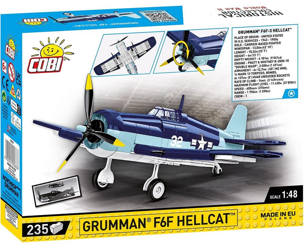 COBI HISTORICAL COLLECTION WWII GRUMMAN F6F HELLCAT 5883