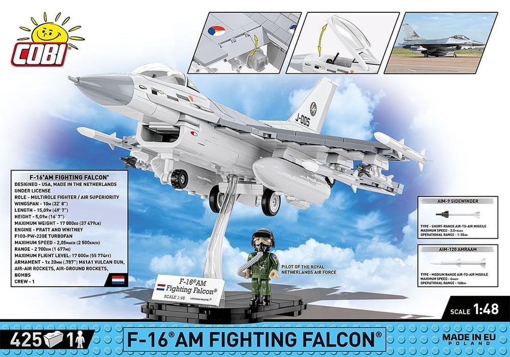 COBI ARMED FORCES F-16AM FIGHTING FALCON 5896