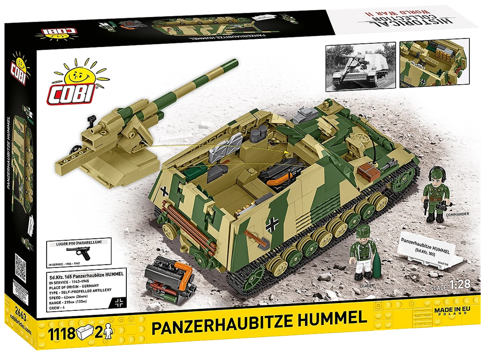 COBI HISTORICAL COLLECTION WWII PANZERHAUBITZE HUMMEL (SD.KFZ.165) 2663