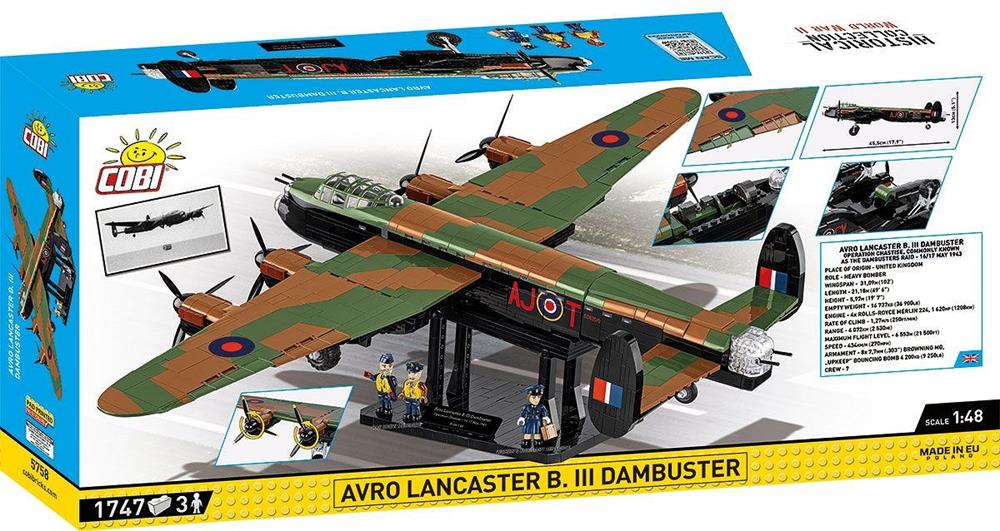 COBI HISTORICAL COLLECTION WWII AVRO LANCASTER B. III DAMBUSTER - EXECUTIVE EDITION 5758